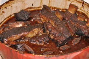 short ribs post braise