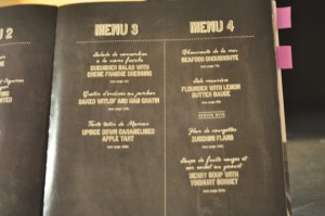 Sample Menus